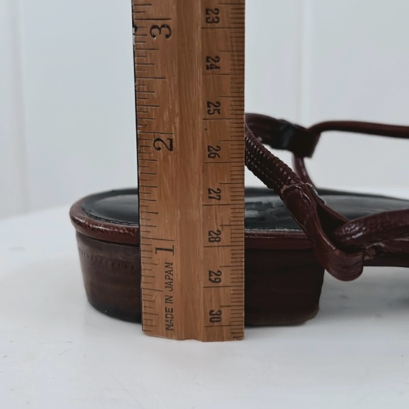 Enzo Angiolini Woven Leather Slingback Flats Dark Brown Casual Minimal Neutral - Picture 12 of 16